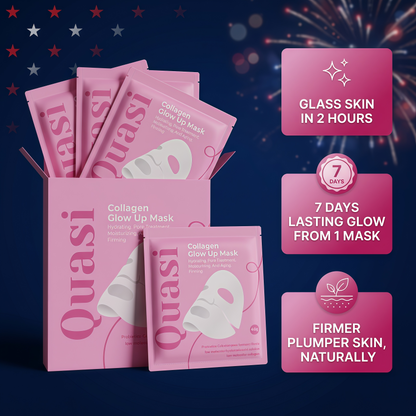Bio-Collagen Face Mask Overnight – Hydrating Korean Sheet Mask – Niacinamide & Low Molecular Collagen – Firming & Smoothing Skincare for All Skin Types