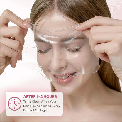 Bio-Collagen Face Mask Overnight – Hydrating Korean Sheet Mask – Niacinamide & Low Molecular Collagen – Firming & Smoothing Skincare for All Skin Types