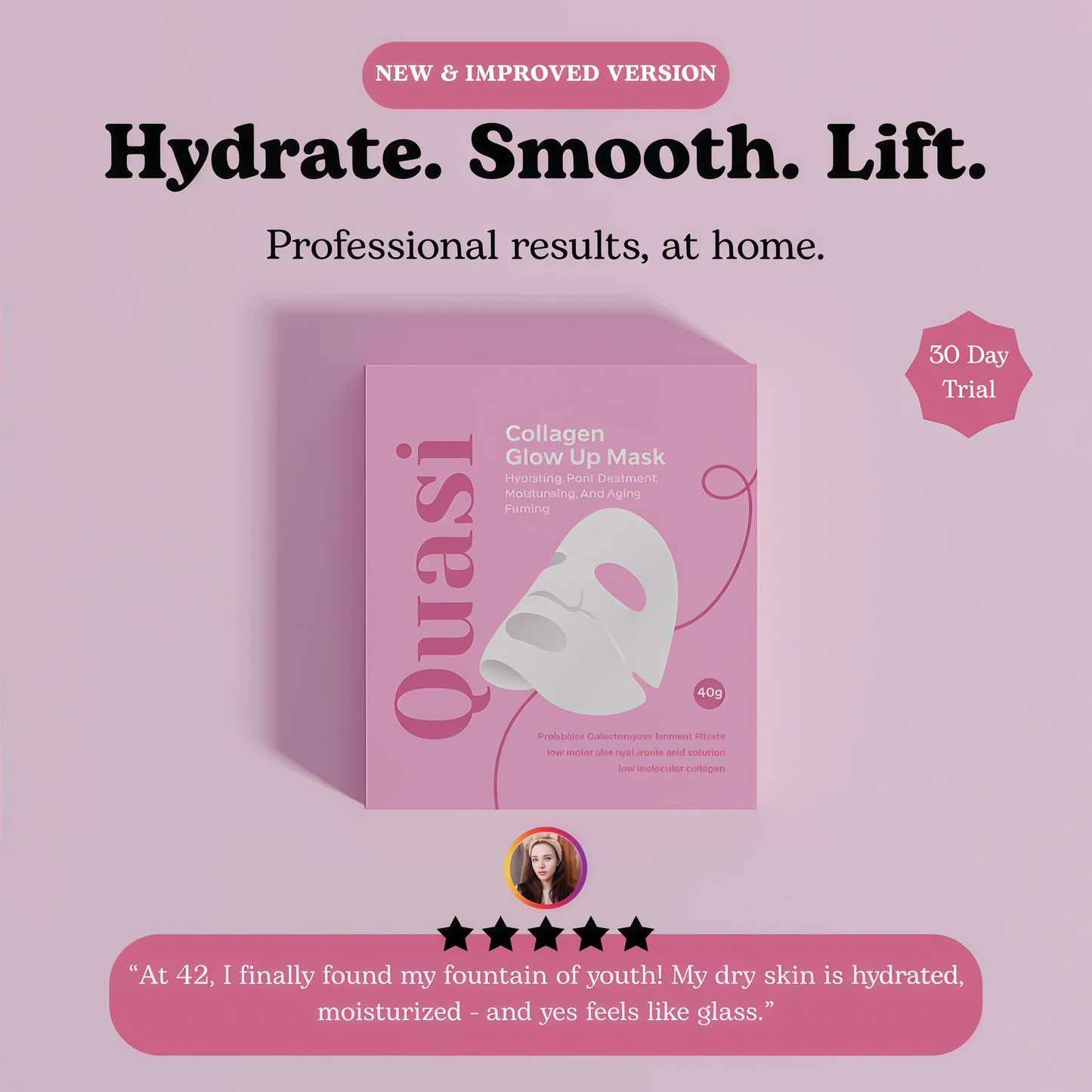 Bio-Collagen Face Mask Overnight – Hydrating Korean Sheet Mask – Niacinamide & Low Molecular Collagen – Firming & Smoothing Skincare for All Skin Types