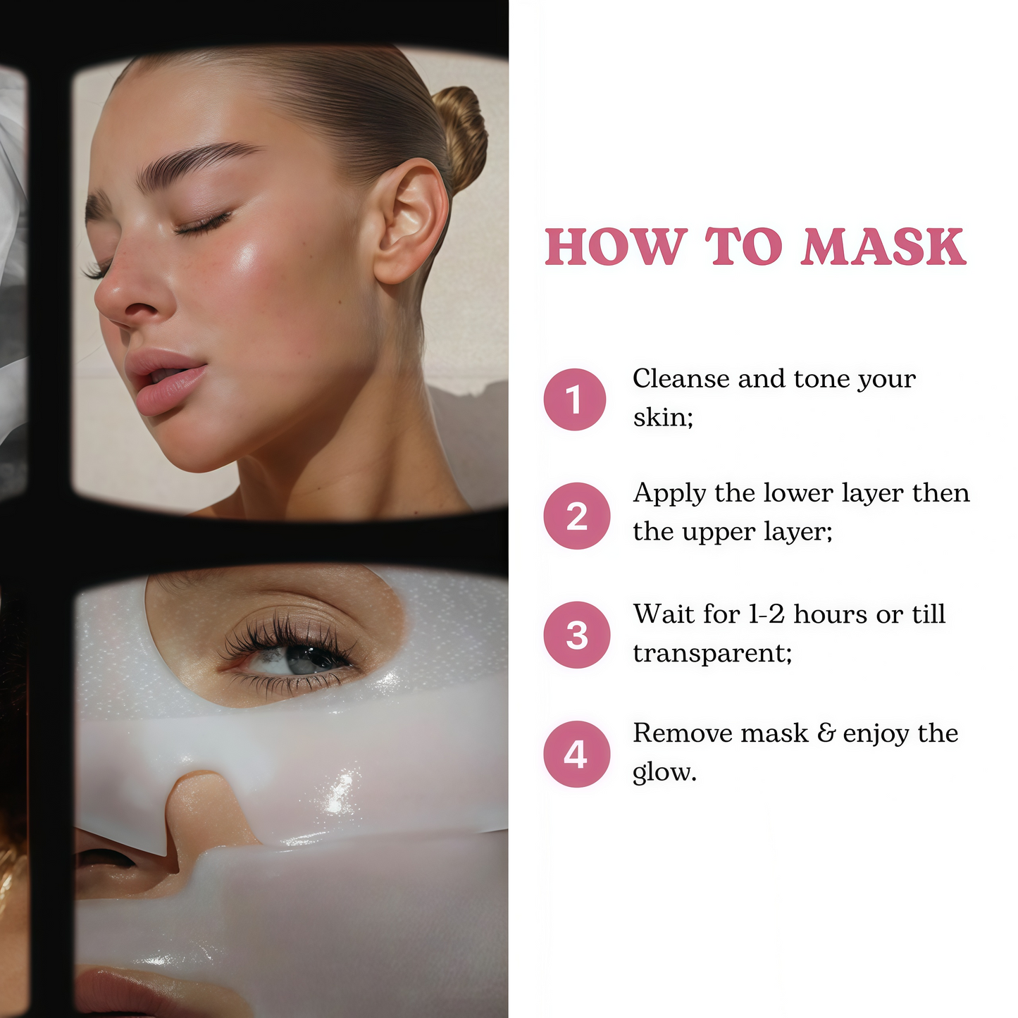 Bio-Collagen Face Mask Overnight – Hydrating Korean Sheet Mask – Niacinamide & Low Molecular Collagen – Firming & Smoothing Skincare for All Skin Types